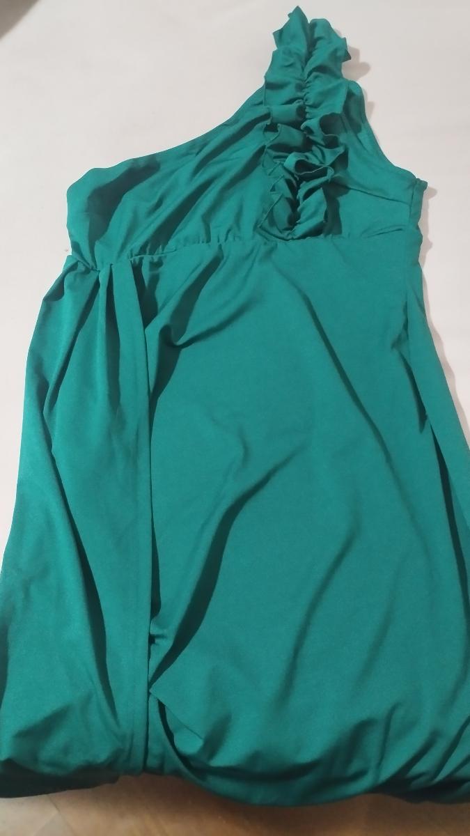 Maxi Dress One-Shoulder Ruffle Detail Adorable Sleeveless Elegant