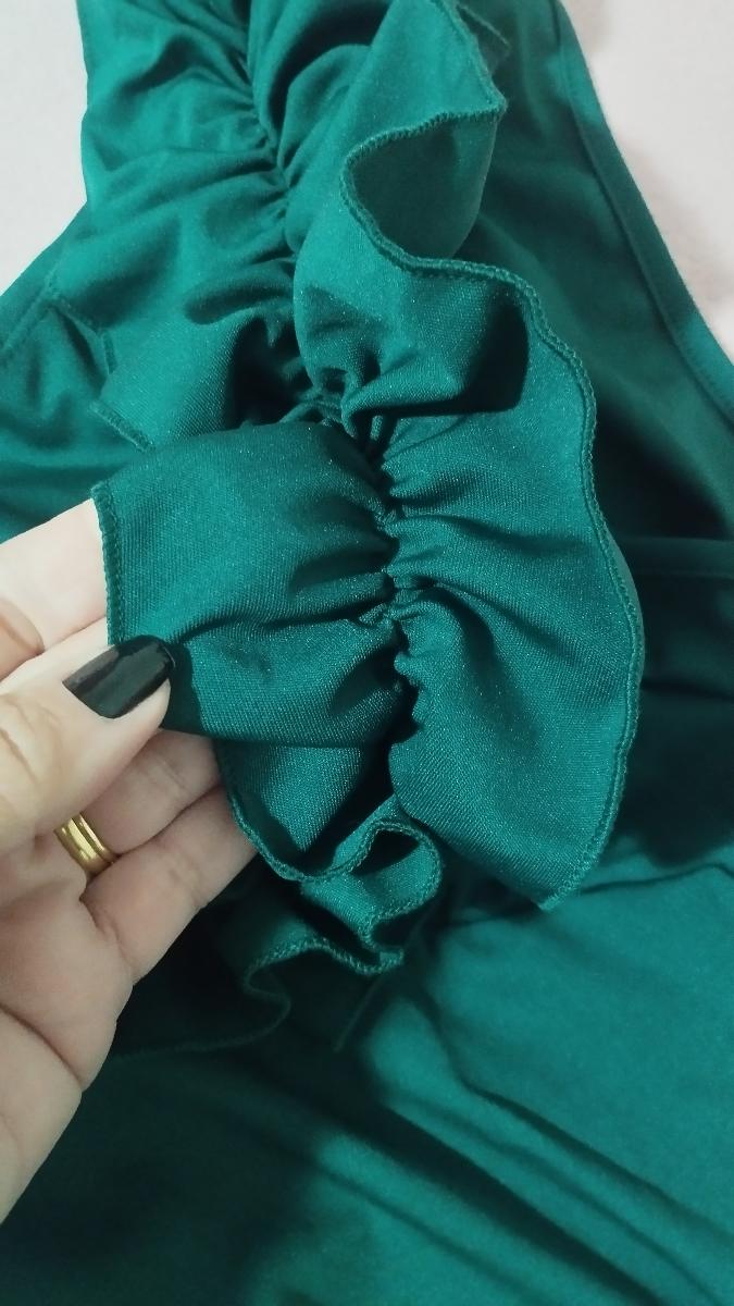 Maxi Dress One-Shoulder Ruffle Detail Adorable Sleeveless Elegant