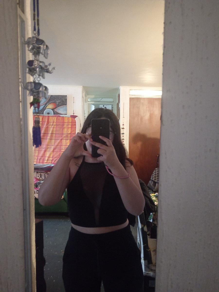 Mesh Tank Top Mesh Panel Camisole