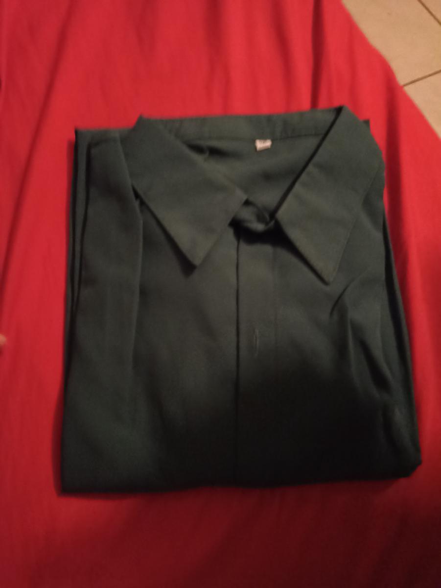 Casual Style Business Shirt Light Gray Men Long Sleeve