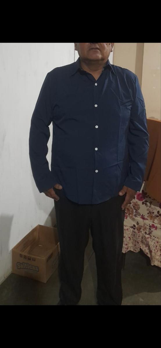 Casual Style Business Shirt Light Gray Men Long Sleeve