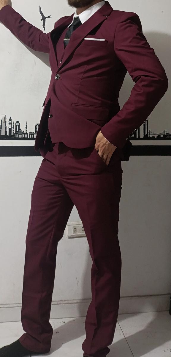 Men High-End Three-Piece Suit Set Big and Tall