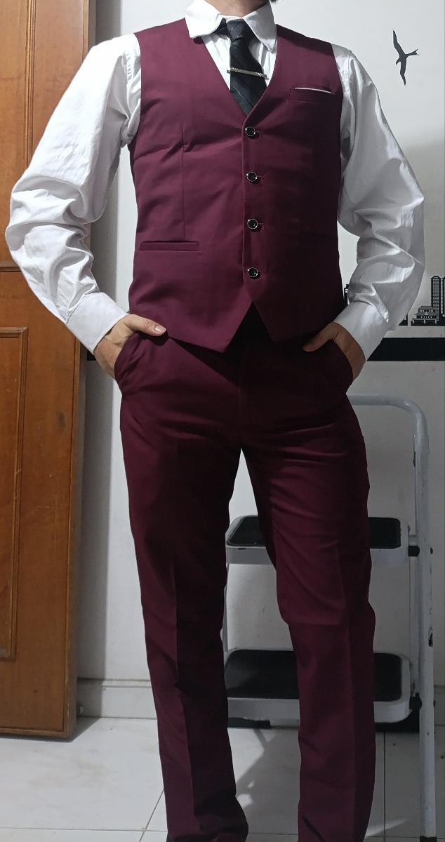 Men High-End Three-Piece Suit Set Big and Tall