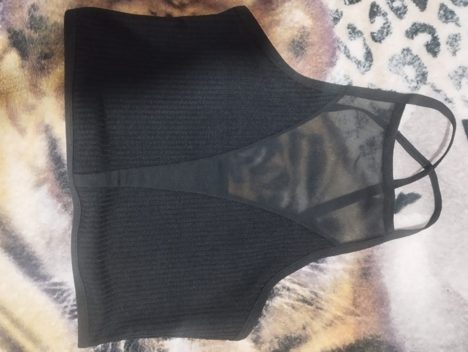 Mesh Tank Top Mesh Panel Camisole