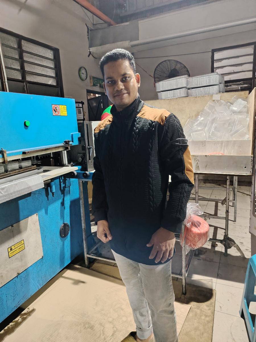 Henley Casual Sweater Knitted Fabric with Wheat Men Fashion