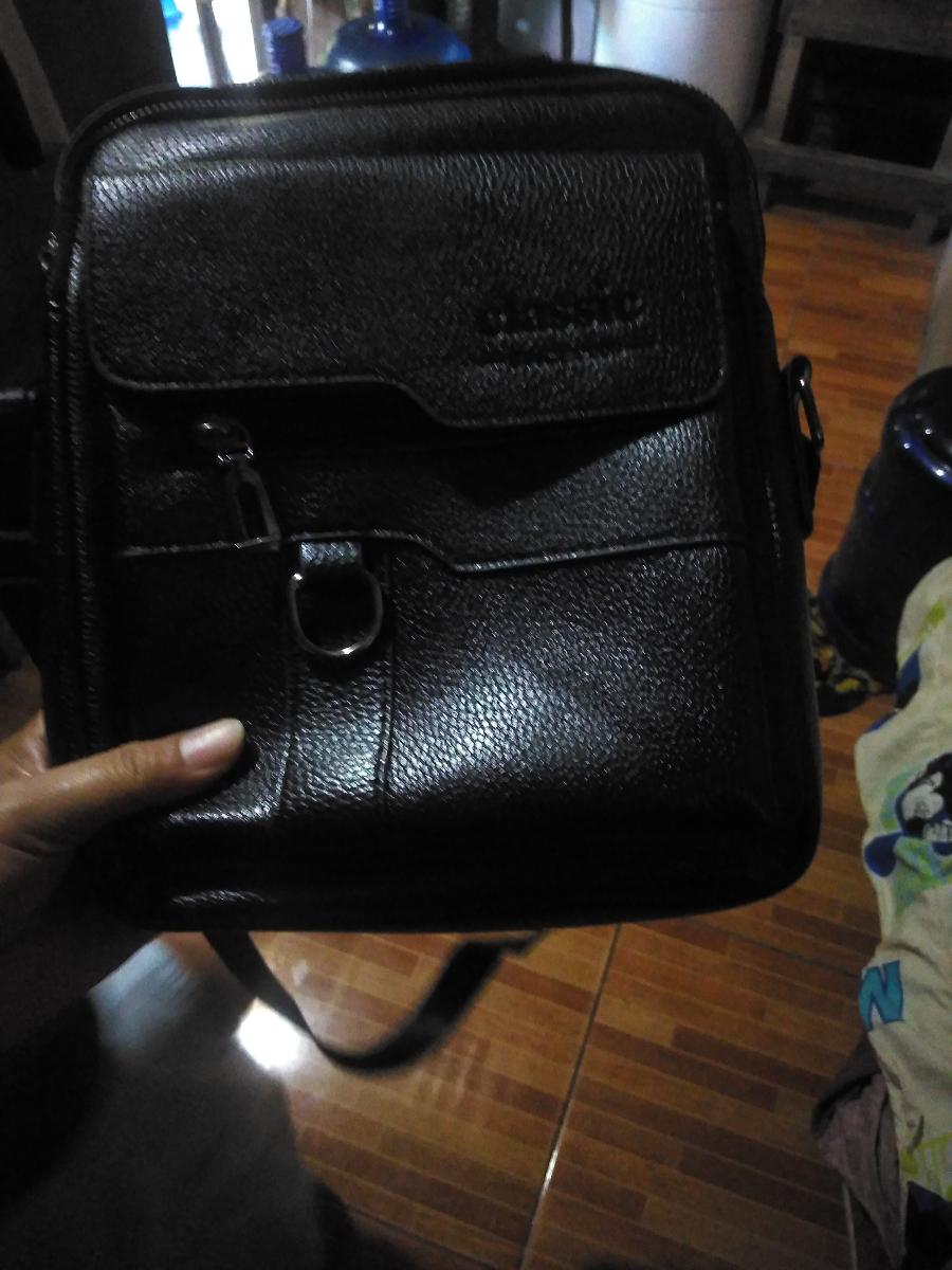 Men Vintage Shoulder Bag Multiple Compartments, Detachable Strap