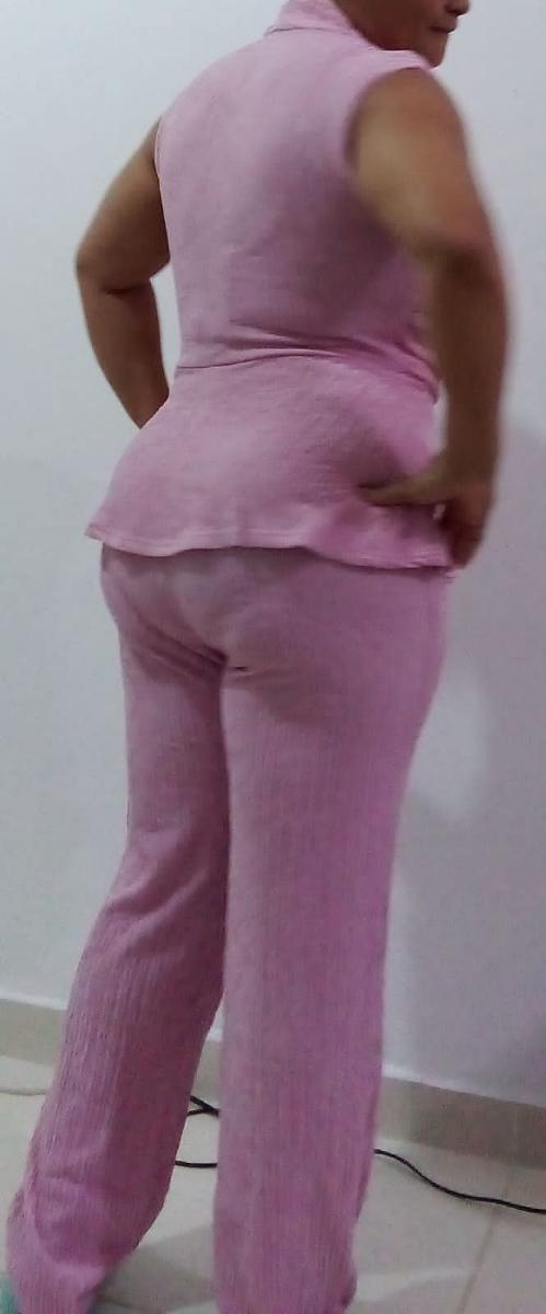 Wide-Leg Pants Two-Piece Set Elegant Women Alluring V-Neck