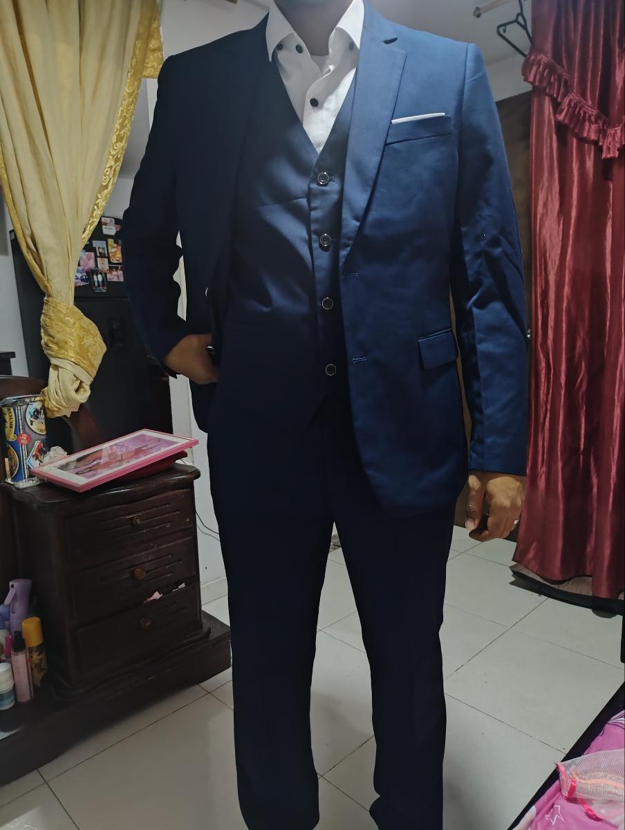 Men High-End Three-Piece Suit Set Big and Tall