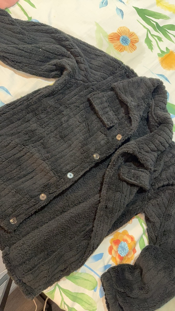 Men Winter Plush Jacket with Luxurious Collar & Soft