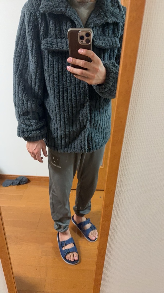 Men Winter Plush Jacket with Luxurious Collar & Soft