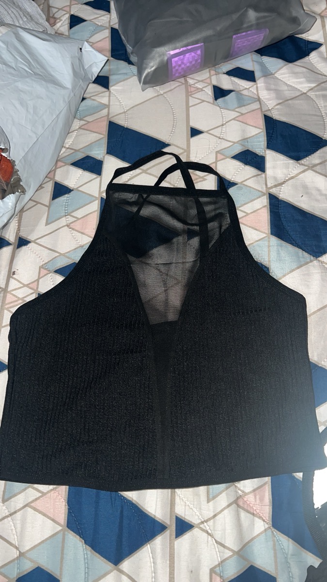Mesh Tank Top Mesh Panel Camisole