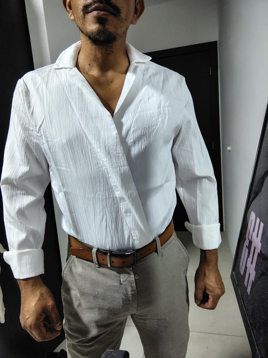 Lightweight Business Shirt for Spring and Summer with a Men’s Modern Button‑Free Design