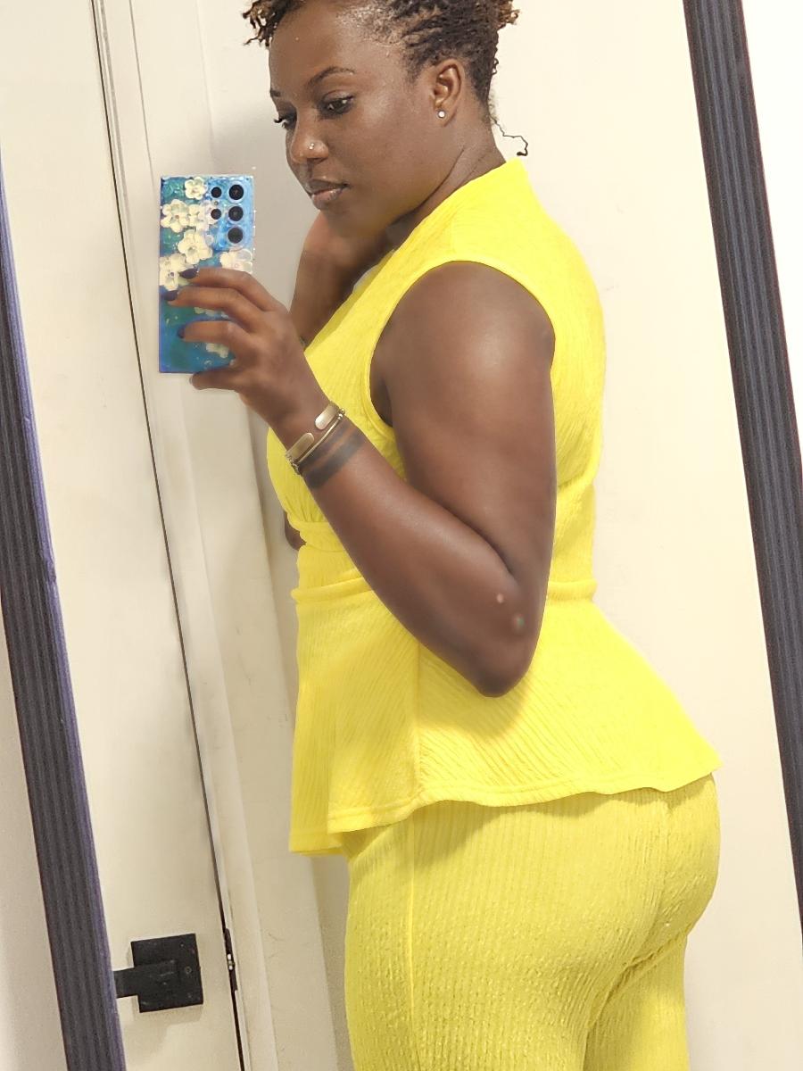 Wide-Leg Pants Two-Piece Set Elegant Women Alluring V-Neck