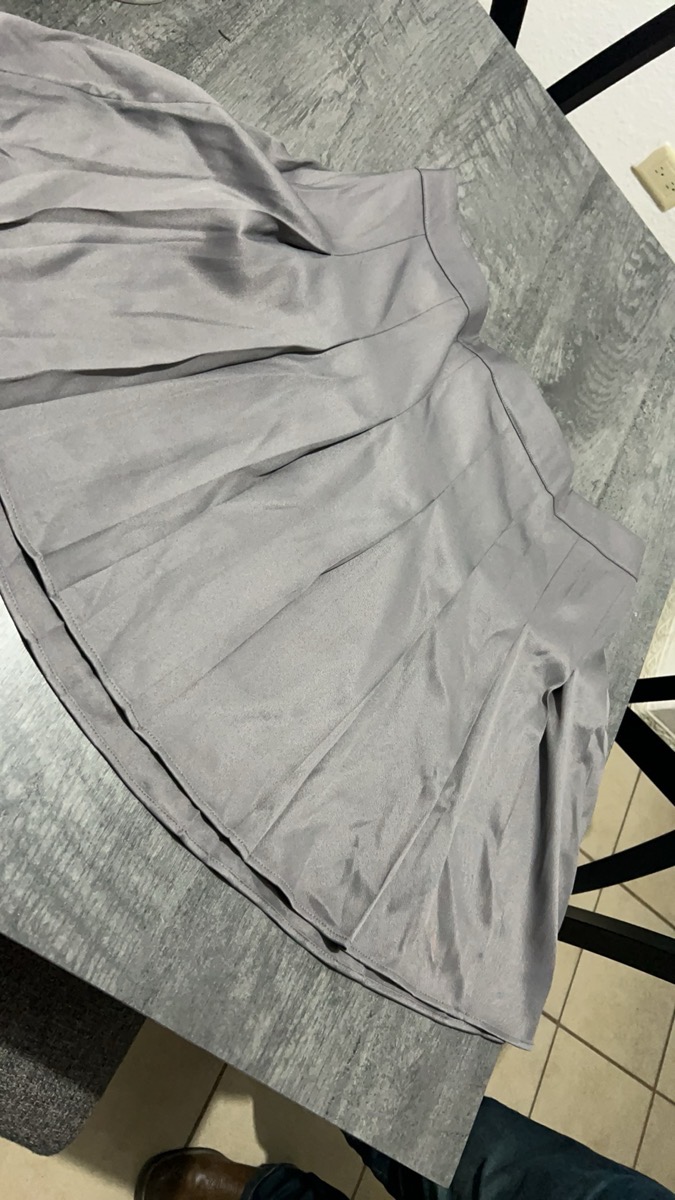 Women Pleated Mini Skirt with Elastic Plus-Size Design at The Back