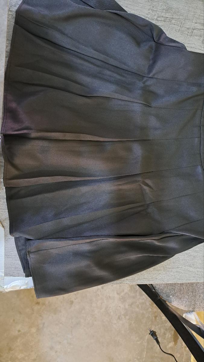 Women Pleated Mini Skirt with Elastic Plus-Size Design at The Back