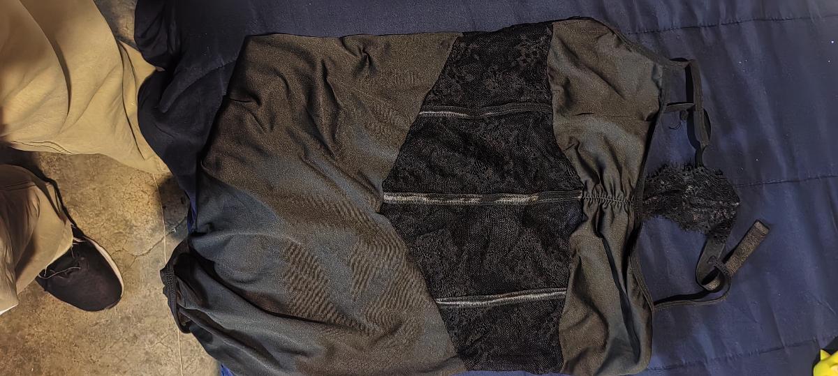 Black Halter Neck Lingerie Mini Night Gown Alluring Dress for Women