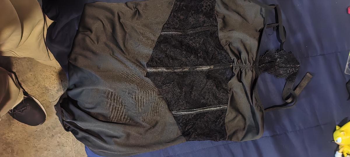 Black Halter Neck Lingerie Mini Night Gown Alluring Dress for Women