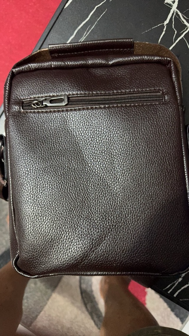 Men Vintage Shoulder Bag Multiple Compartments, Detachable Strap